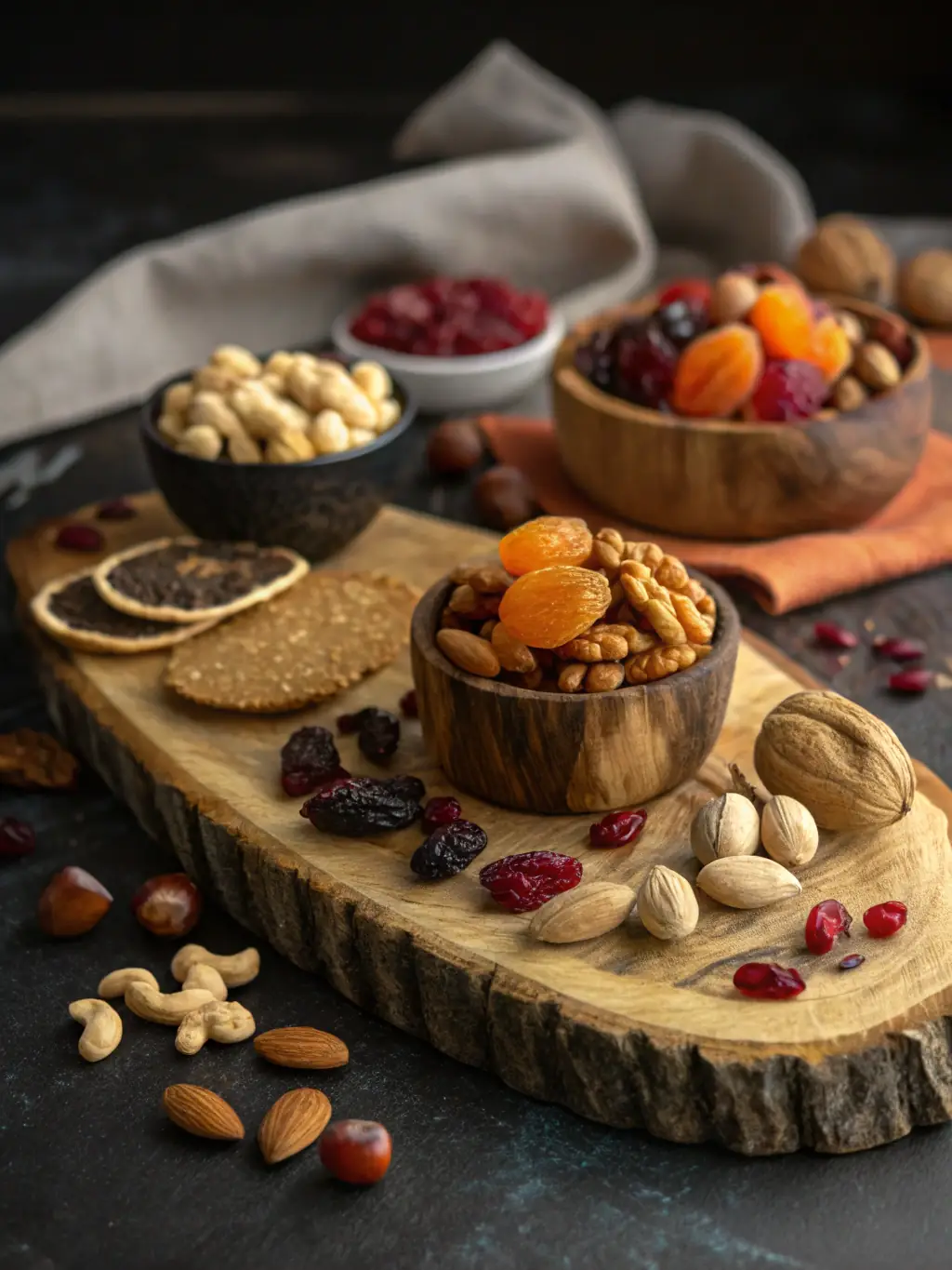 A high-quality photograph showcasing a selection of gourmet food products, such as artisanal chocolates, premium coffee beans, and organic snacks, arranged in an appealing display, representing the 'Gourmet Foods' category for fundraising.
